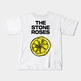 Stone Roses Merch The Stone Roses TSR Lemon Ringer Kids T-Shirt